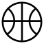 Loading animation of a basketball spinning